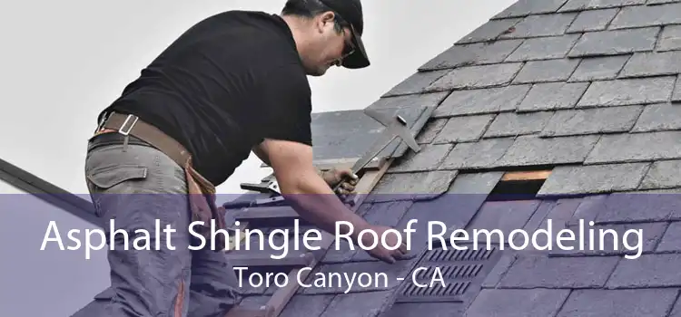 Asphalt Shingle Roof Remodeling Toro Canyon - CA