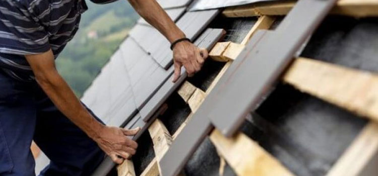 Slate Tile Roof Dent Remodeling